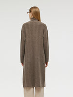 Machine Washable Wool Women Long Cardigan GOELIA