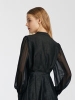 18 Momme Pure Xiang Yun Silk New Chinese-Style Women Blouse GOELIA