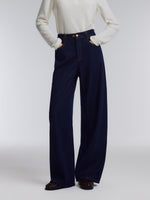 [Preview] Denim Fleece Lined Women Curved Jeans GOELIA