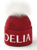 Letter Jacquard Knitted Hat GOELIA