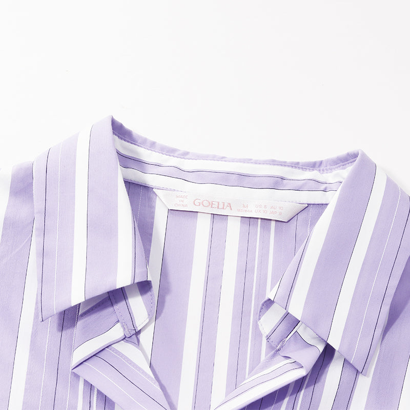 Purple Stripe Shirt GOELIA