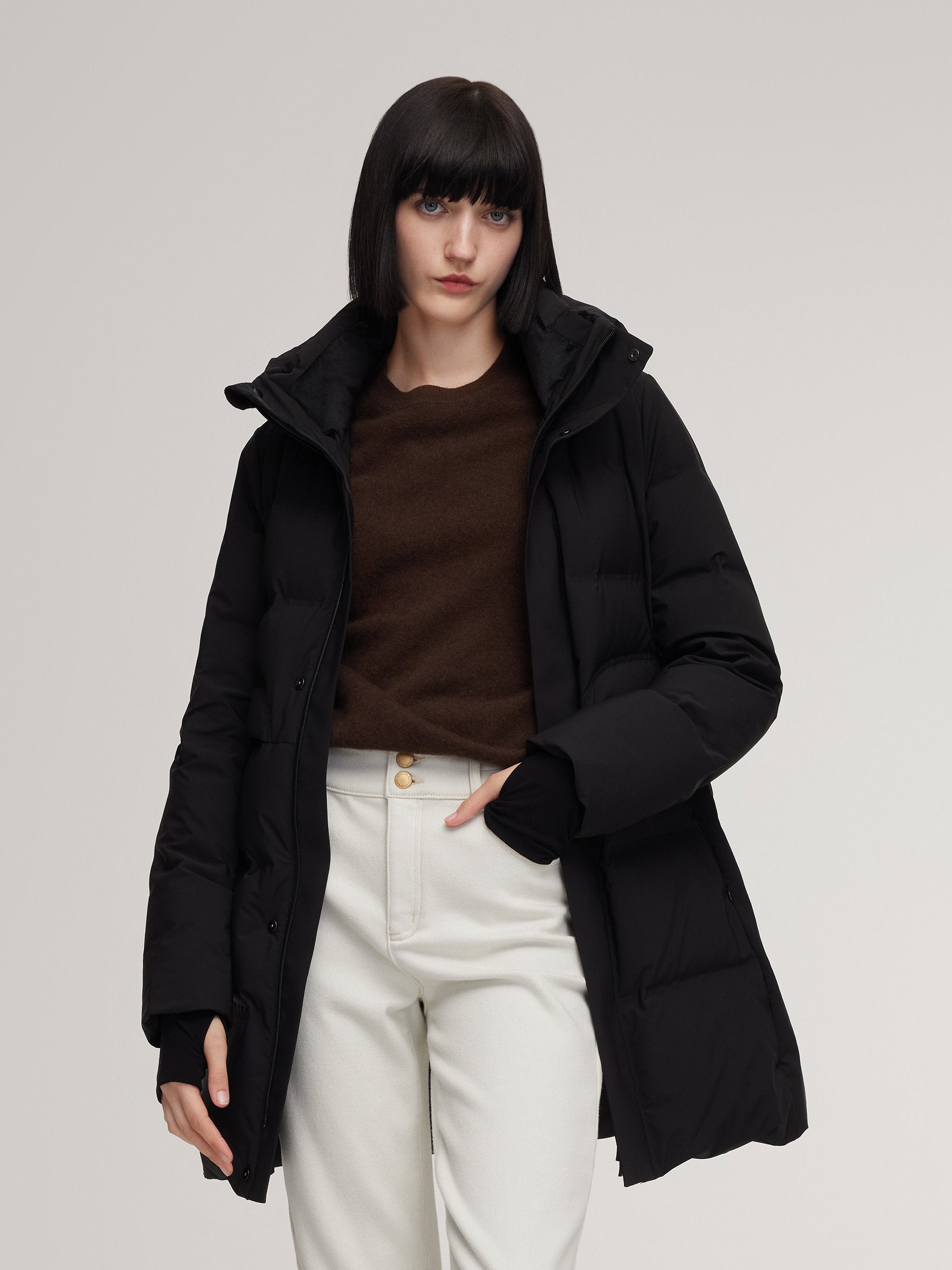 [Preview] Thermal Tech Back Hooded Goose Down Coat GOELIA