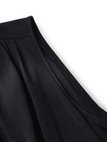 Knitted Women Maxi Vest Dress With Belt And Bottomed Spaghetti Strap Dress GOELIA