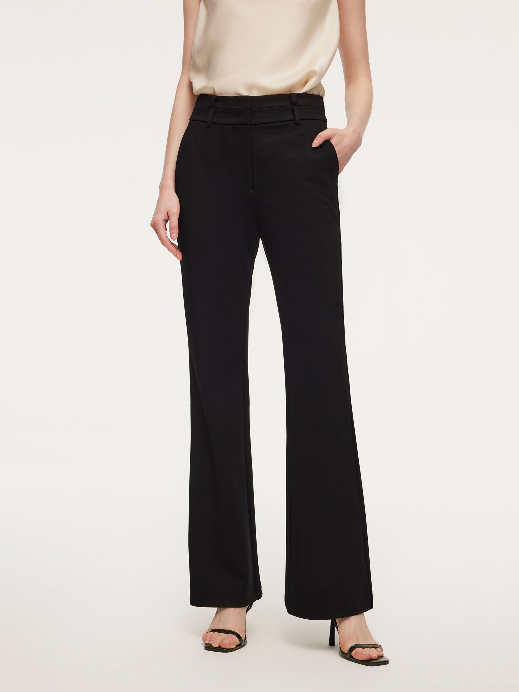[Preview] Stretch Slim Fit Women Flared Pants GOELIA