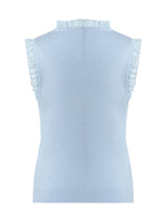 Tencel And Woolen Lace Ruffle Women Tank Top GOELIA