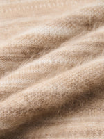 [Preview] Brushed Cashmere Wool Stripe Women Sweater GOELIA