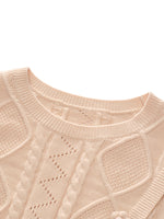 Lyocell Wool Blend Sweater And Knit Vest Dress Two-Piece Set GOELIA