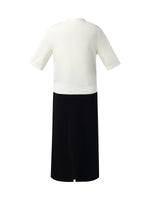 V-Neck Cut-Out Knitted Top And Half Skirt Two-Piece Set GOELIA