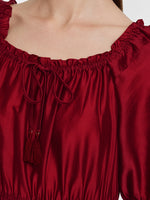 Tencel Ruffle Tiered Women Maxi Dress GOELIA