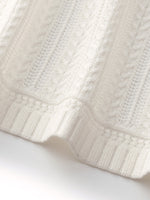 Tencel Blend Openwork Women Flared Sleeve Cardigan GOELIA