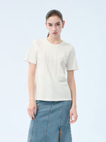 [Preview] 100% Cotton Round Neck Women T-Shirt GOELIA