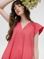 V-Neck Women Mini Dress GOELIA