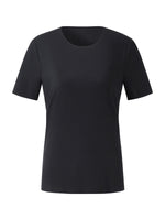 Two-pack (Black & White) Modal Round Neck Unisex T-Shirt GOELIA