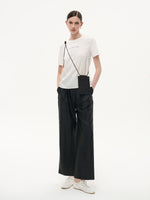 22MM Mulberry Silk Tencel Blend Women Letter Print T-Shirt GOELIA