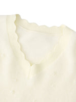 [Preview] Brushed Silk Cashmere Wool Blend Women Beaded Sweater GOELIA