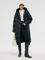 Unisex Hooded Long Goose Down Coat GOELIA