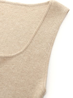 Square Neck Women Knit Tank Top GOELIA