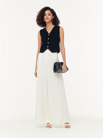 V-Neck Slim Fit Women Knit Vest GOELIA