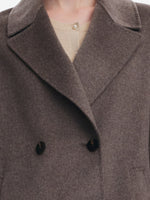 [Preview] Cashmere Wool Blend Double-Faced Women Mid-Length Coat GOELIA