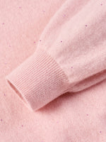 [Preview] 100% Cashmere Beaded Sequins Women Sweater GOELIA