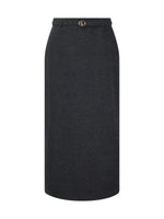 [Preview] Stretch Column Women TR Knit Skirt With Belt GOELIA