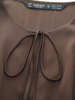 22MM Mulberry Silk Smocked Waist Women Maxi Dress GOELIA