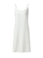 Tencel Blend Ruffle V-Neck Women Mini Dress With Slip Dress GOELIA