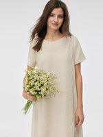 Tweed Sequins Fringed Edge Women Maxi Dress With Slip Dress GOELIA