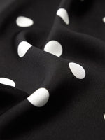 22MM Mulberry Silk Polka Dots H-Line Unisex Shirt GOELIA