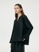 18 Momme Xiang Yun Silk Diagonal Placket Women Jacket GOELIA