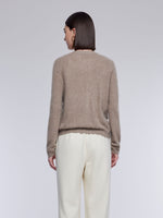 [Preview] 100% Brushed Cashmere Two-Way Zip Women Cardigan GOELIA
