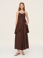 Linen Blend Camisole And Culottes Two-Piece Set GOELIA