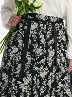 Camellia Jacquard Pleated Women Mamianqun With Bottomed Skirt GOELIA
