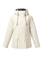 Drawstring Waist Unisex Hooded Goose Down Coat GOELIA