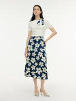 Floral Print A-Line Women Skirt GOELIA