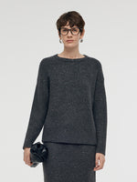 Mohair Wool Blend Sequins Women Sweater GOELIA