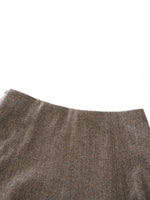 Washable Wool Women A-Line Flared Skirt GOELIA