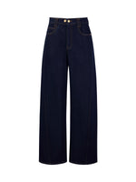 [Preview] Denim Fleece Lined Women Curved Jeans GOELIA