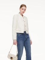 Stand Collar Single-Breasted Women Jacket GOELIA