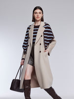 Wool Cashmere Double-Faced Women Wrap Overcoat GOELIA