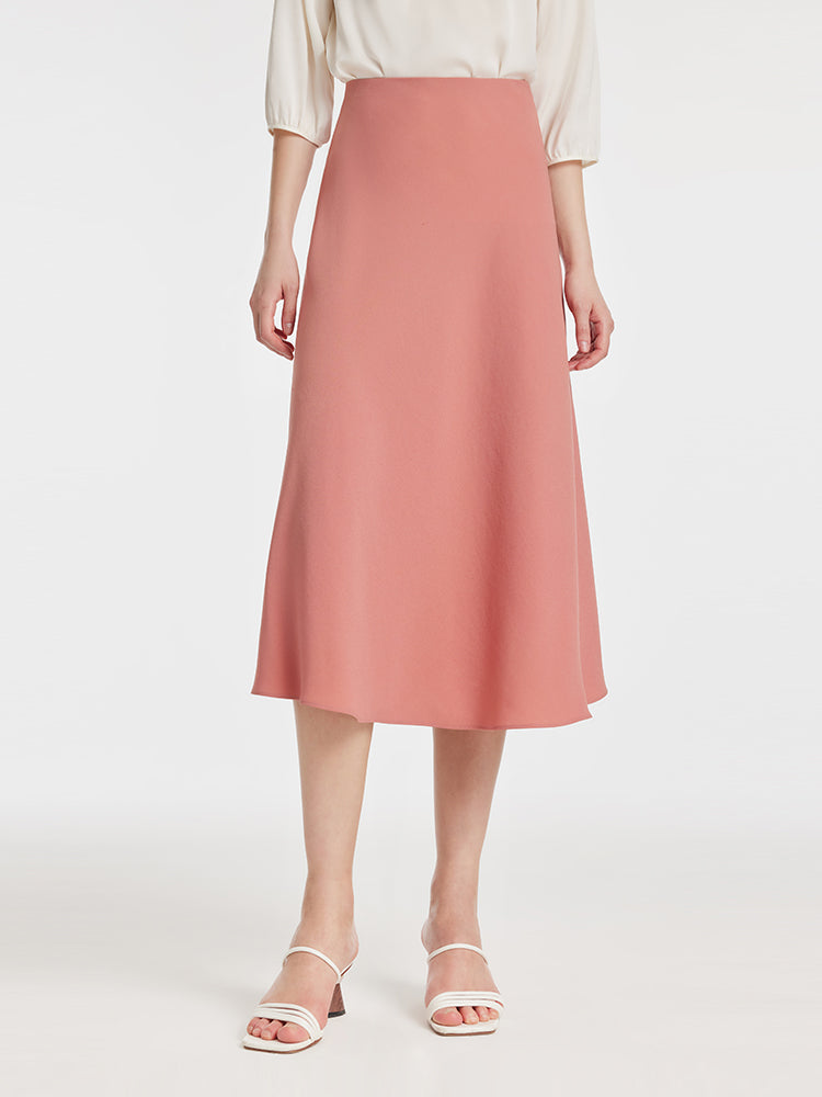 Acetate A-Line High-Waisted Women Half Skirt GOELIA