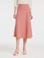 Acetate A-Line High-Waisted Women Half Skirt GOELIA