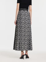 Rose Jacquard Pleated Women Mamianqun With Bottomed Skirt GOELIA