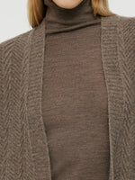 Machine Washable Wool Women Long Cardigan GOELIA