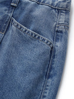 100% Tencel Denim Women Adjustable Waist Jeans GOELIA