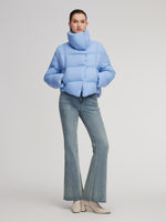 Windproof Lightweight Wide Lapel Goose Down Jacket GOELIA