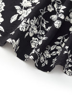 Floral Print Twist Front Women Midi Dress GOELIA