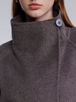 Wool Cashmere Blend Double-Faced Women Wrap Coat GOELIA