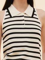 Tencel Blend Stripe Women Knit Tank Top GOELIA