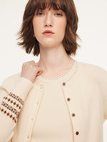 Tencel Wool Blend Cardigan And Tank Top And Skirt Three-Piece Set GOELIA